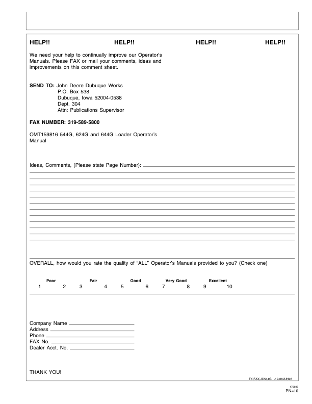 John Deere 544G LL TC 624G 644G Wheel Loader Operators Manual SN557739 and UP OMT159816-G6 - Image 11