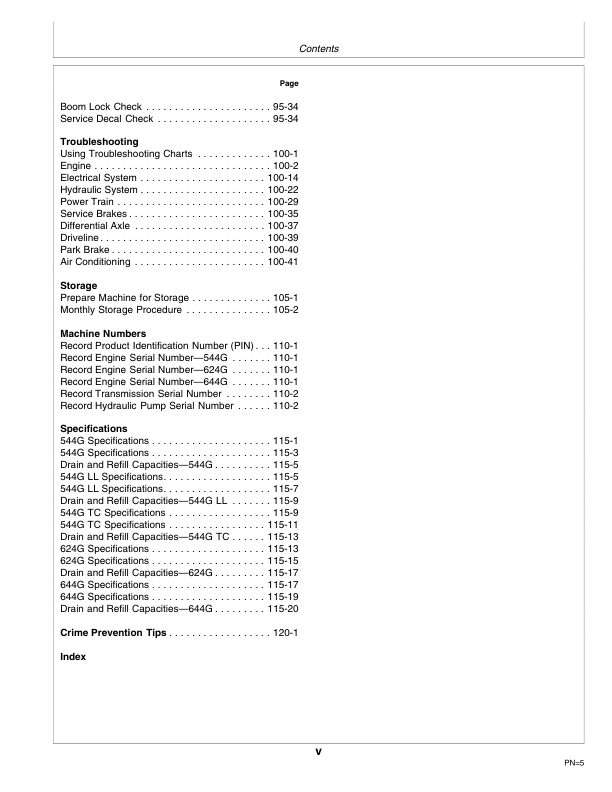 John Deere 544G LL TC 624G 644G Wheel Loader Operators Manual SN557739 and UP OMT159816-G6 - Image 6