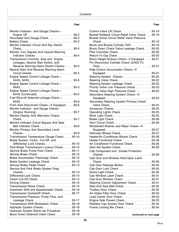 John Deere 544G LL TC 624G 644G Wheel Loader Operators Manual SN557739 and UP OMT159816-G6 - Image 5