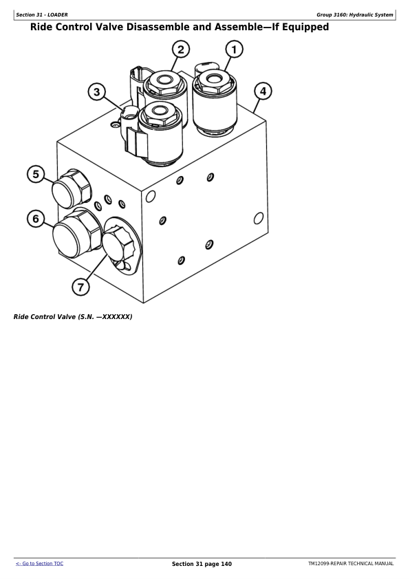 John Deere 544K 4WD Loader Repair Manual TM12099 - Image 13