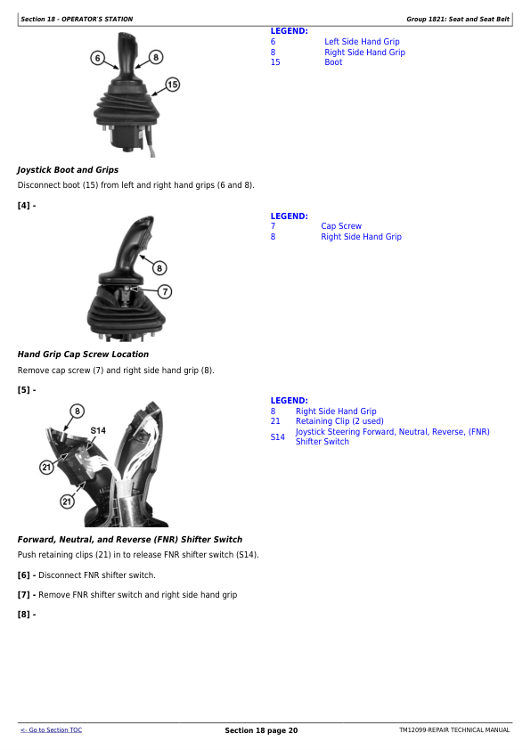 John Deere 544K 4WD Loader Repair Manual TM12099 - Image 10