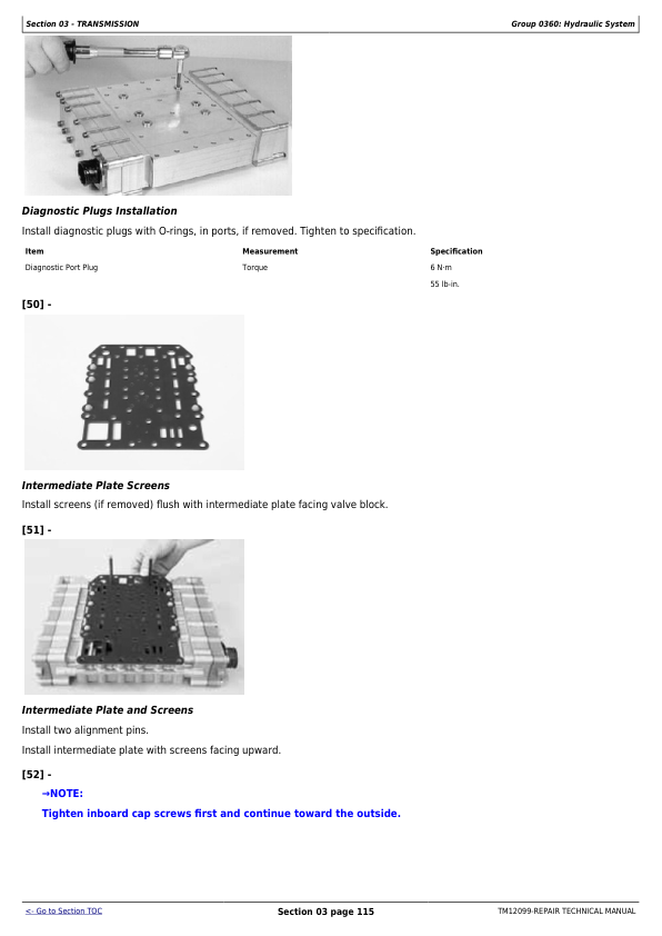 John Deere 544K 4WD Loader Repair Manual TM12099 - Image 8