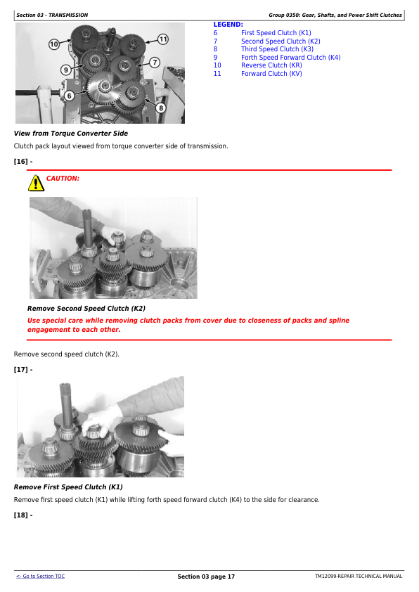 John Deere 544K 4WD Loader Repair Manual TM12099 - Image 14