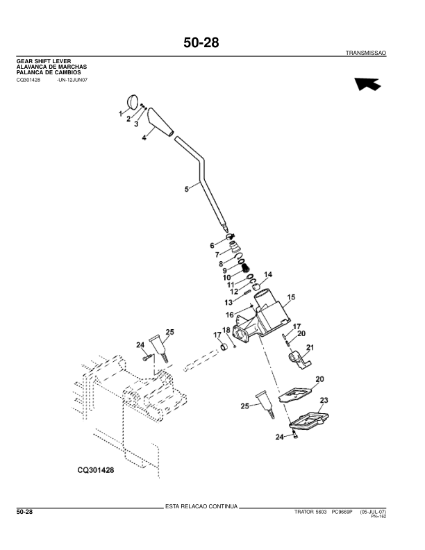 John Deere 5603 Tractor Parts Catalog PC9669P-07 PT - Image 19