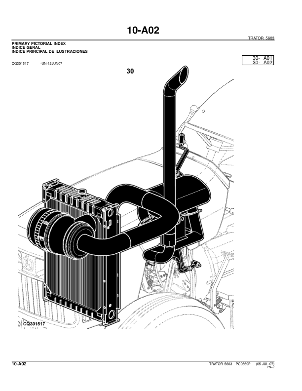 John Deere 5603 Tractor Parts Catalog PC9669P-07 PT - Image 12