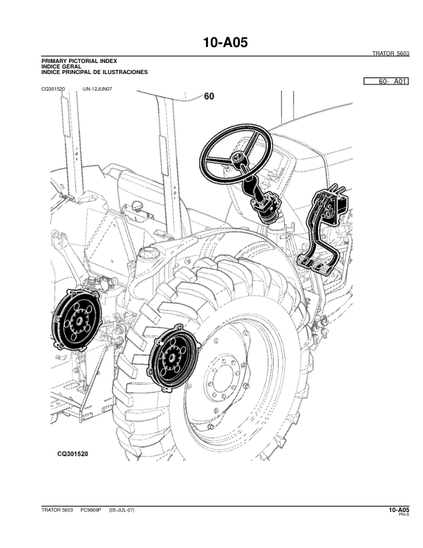 John Deere 5603 Tractor Parts Catalog PC9669P-07 PT - Image 15