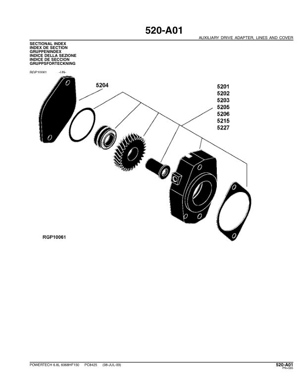 John Deere 6.8 L 6068HF150 PowerTech Engine Parts Catalog PC8425 - Image 16