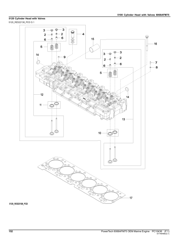 John Deere 6068AFM75 Marine Engine Parts Catalog PC10436 - Image 19