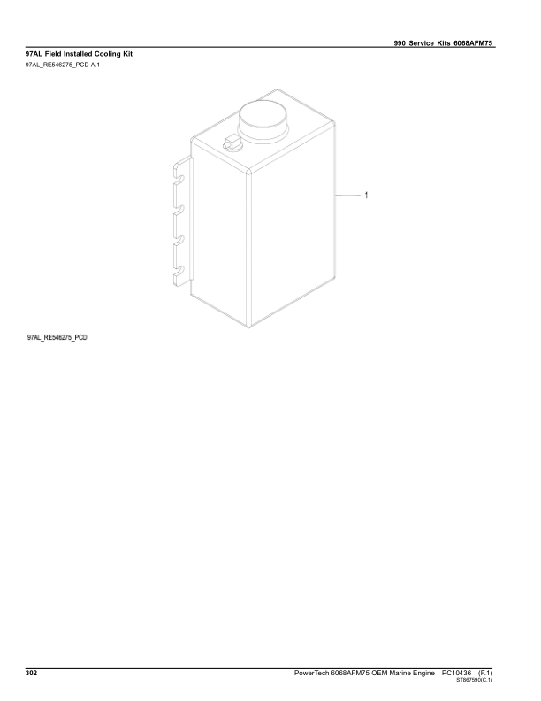 John Deere 6068AFM75 Marine Engine Parts Catalog PC10436 - Image 21