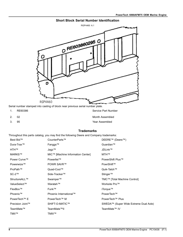 John Deere 6068AFM75 Marine Engine Parts Catalog PC10436 - Image 14