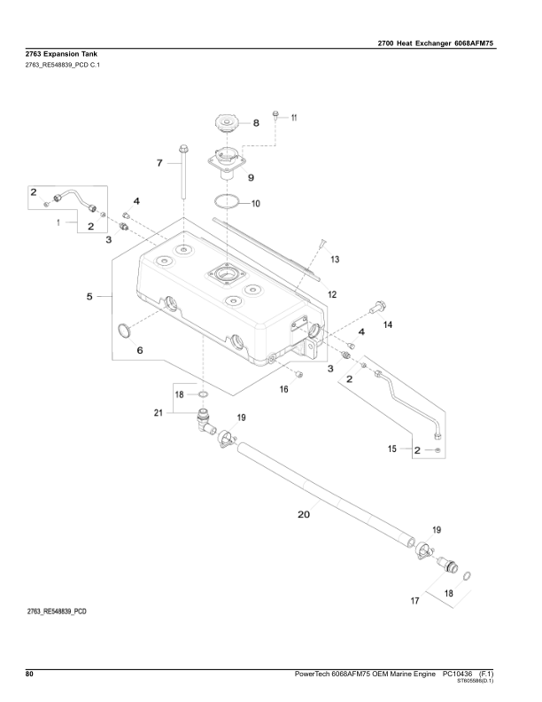 John Deere 6068AFM75 Marine Engine Parts Catalog PC10436 - Image 24