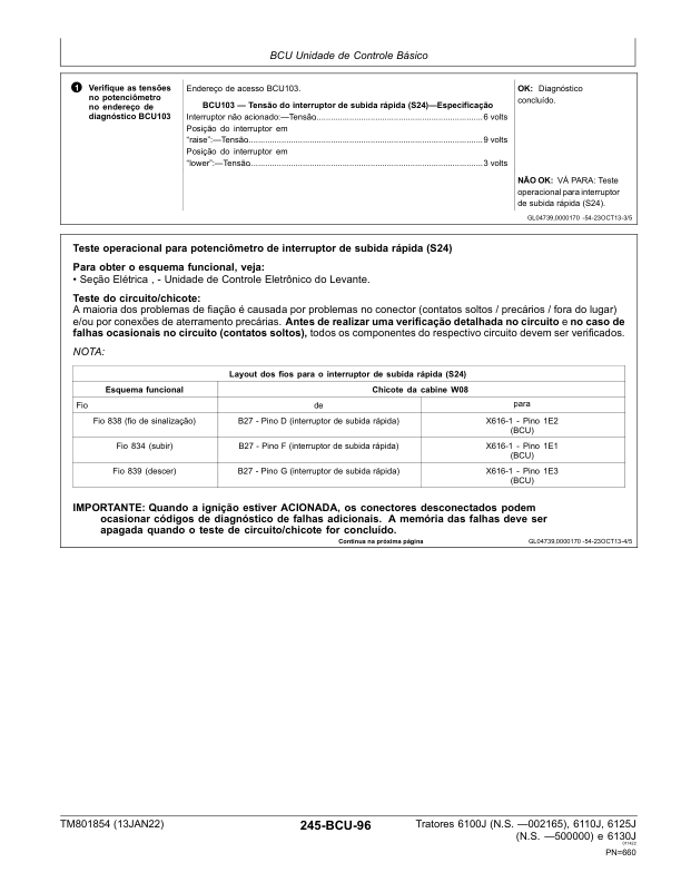 John Deere 6100J 6110J 6130J Tractor Diagnostic and Test Service Manual TM801854 PT - Image 10