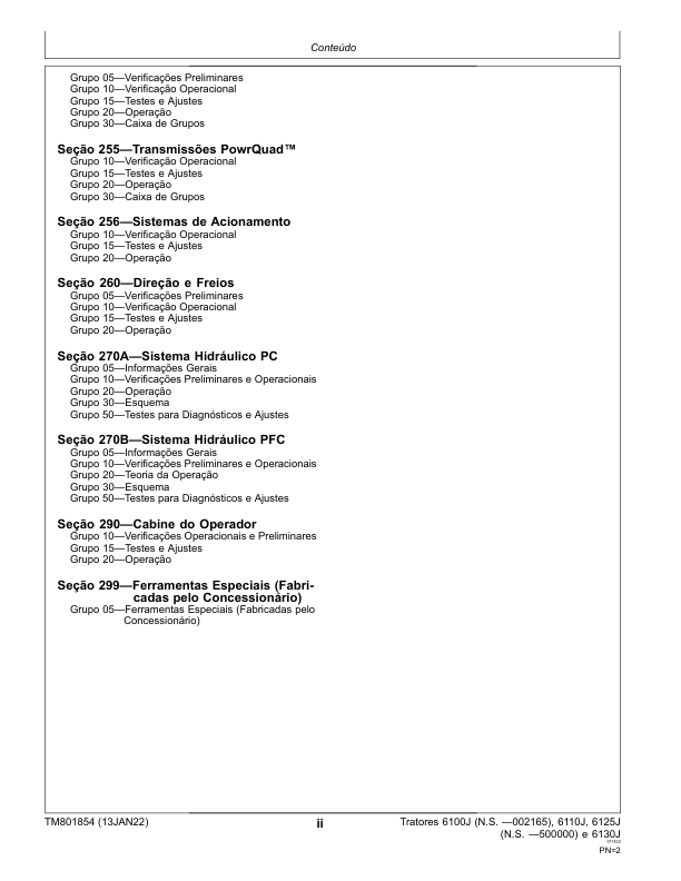 John Deere 6100J 6110J 6130J Tractor Diagnostic and Test Service Manual TM801854 PT - Image 5