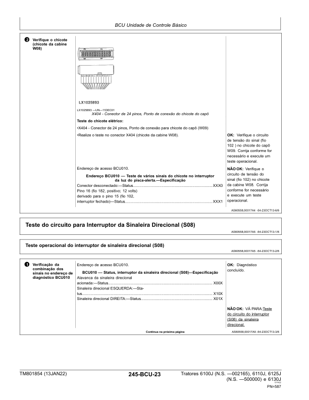 John Deere 6100J 6110J 6130J Tractor Diagnostic and Test Service Manual TM801854 PT - Image 9