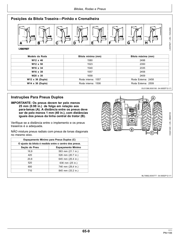 John Deere 6110J 6125J 6130J Tractor Operators Manual OML212759-M3 PT - Image 12