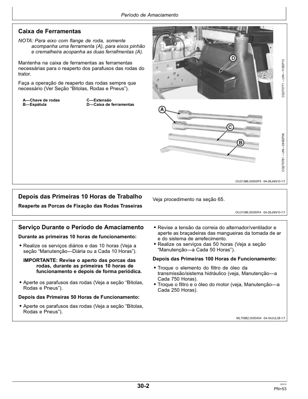 John Deere 6110J 6125J 6130J Tractor Operators Manual OML212759-M3 PT - Image 18