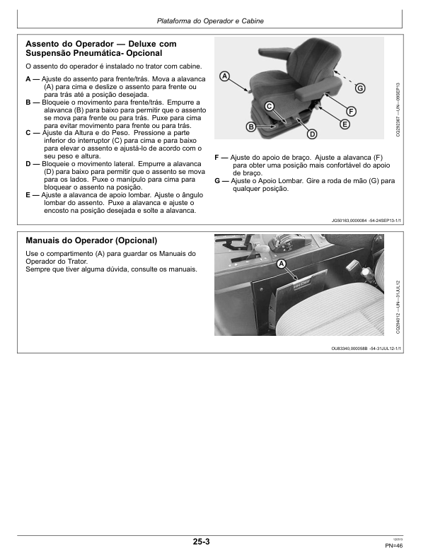 John Deere 6110J 6125J 6130J Tractor Operators Manual OML212759-M3 PT - Image 17