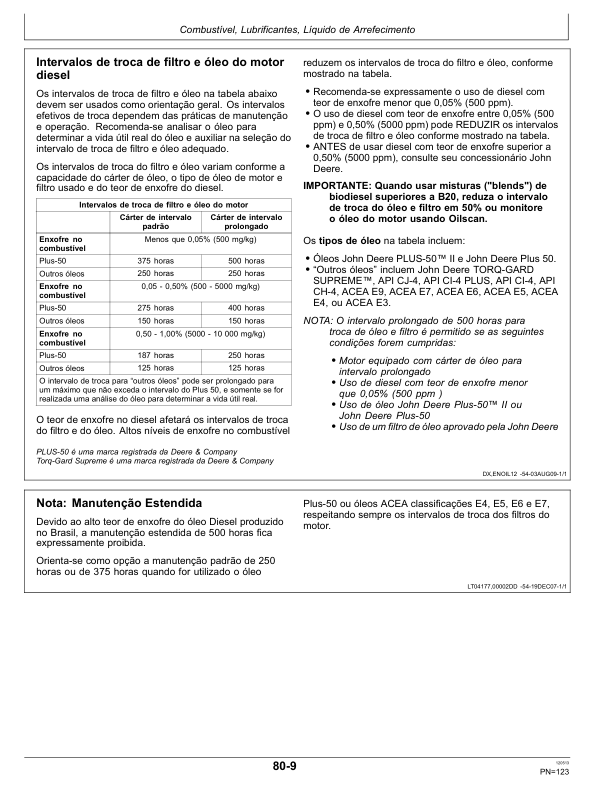 John Deere 6110J 6125J 6130J Tractor Operators Manual OML212759-M3 PT - Image 13