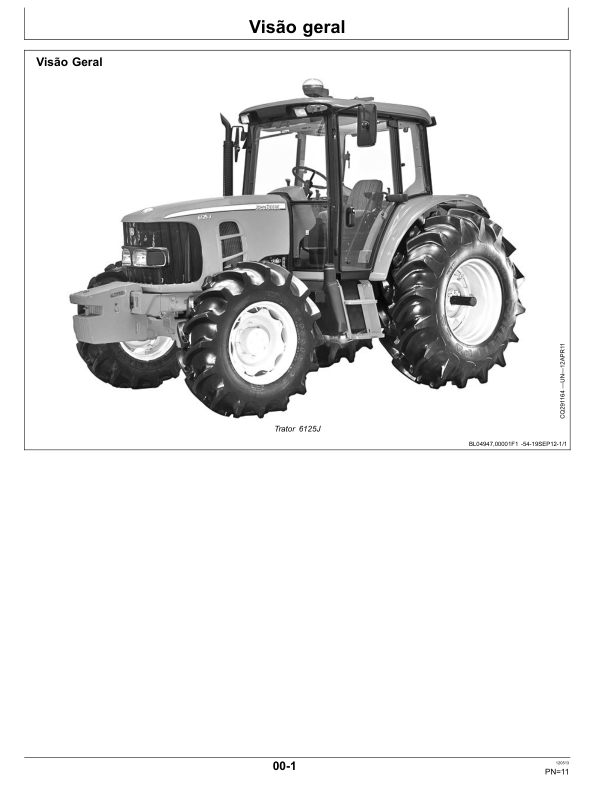 John Deere 6110J 6125J 6130J Tractor Operators Manual OML212759-M3 PT - Image 3