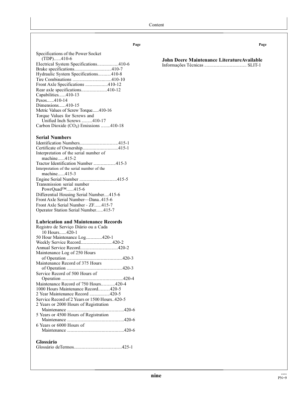 John Deere 6135J 6150J 6170J 6190J 6210J Tractor Operators Manual OML224285 PT - Image 6