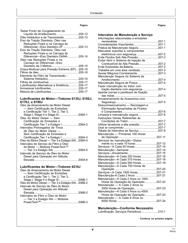 John Deere 6135J 6150J 6170J 6190J 9210J Tractor Operators Manual OML224285-L0 PT - Image 13