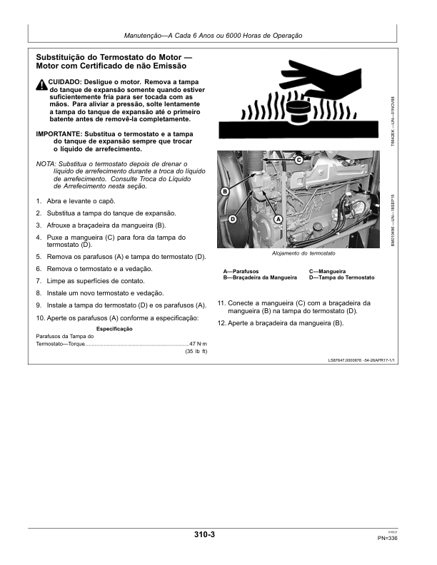 John Deere 6135J 6150J 6170J 6190J 9210J Tractor Operators Manual OML224285-L0 PT - Image 18