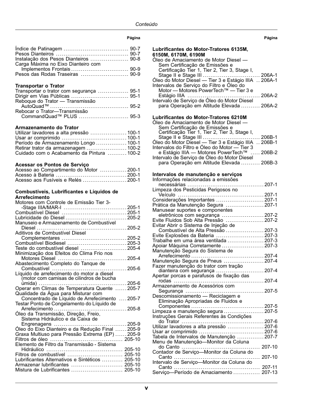 John Deere 6135M 6150M 6170M 6190M 6210M Tractor Operators Manual OML224048 PT - Image 13