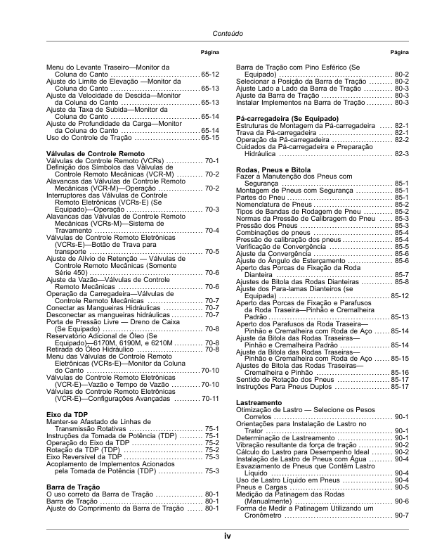 John Deere 6135M 6150M 6170M 6190M 6210M Tractor Operators Manual OML224048 PT - Image 12