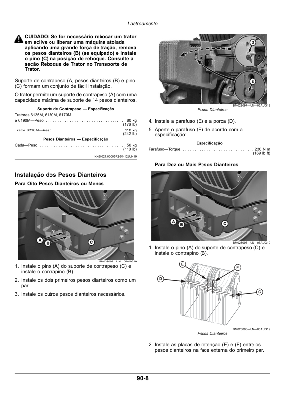 John Deere 6135M 6150M 6170M 6190M 6210M Tractor Operators Manual OML224048 PT - Image 18