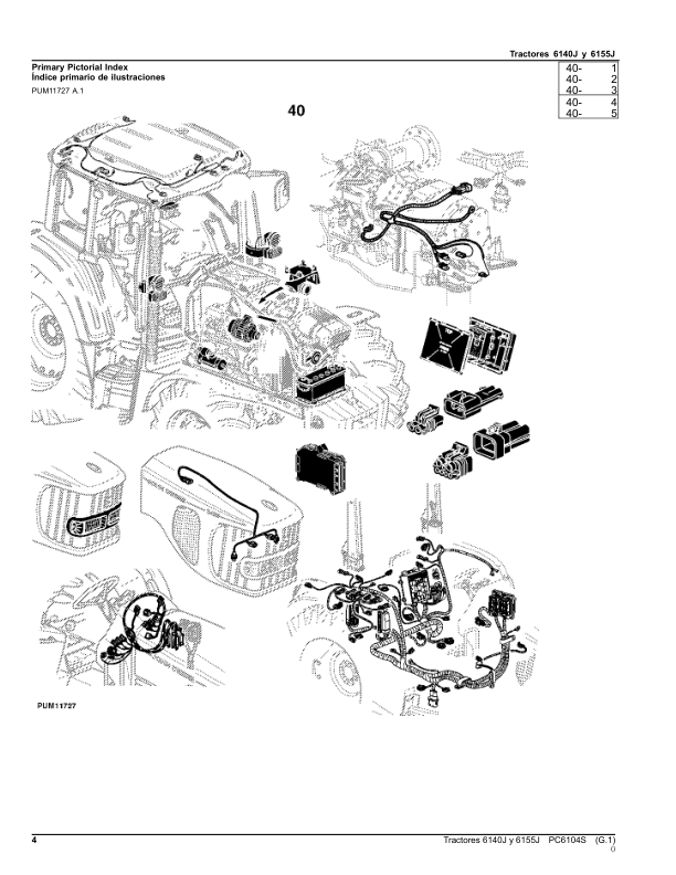 John Deere 6140J 6155J Tractor Parts Catalog PC6104S ES - Image 6