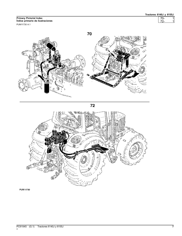 John Deere 6140J 6155J Tractor Parts Catalog PC6104S ES - Image 9