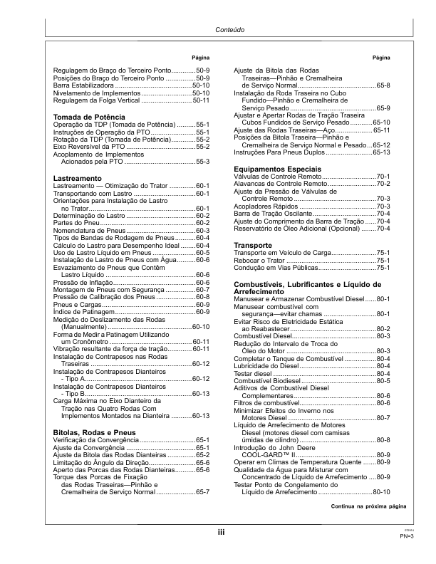 John Deere 6145J 6165J 6180J Tractor Operators Manual OML216075-G4 PT - Image 8