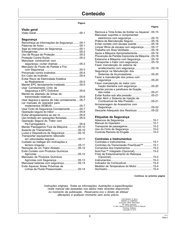 John Deere 6145J 6165J 6180J Tractor Operators Manual OML216075-G4 PT - Image 6