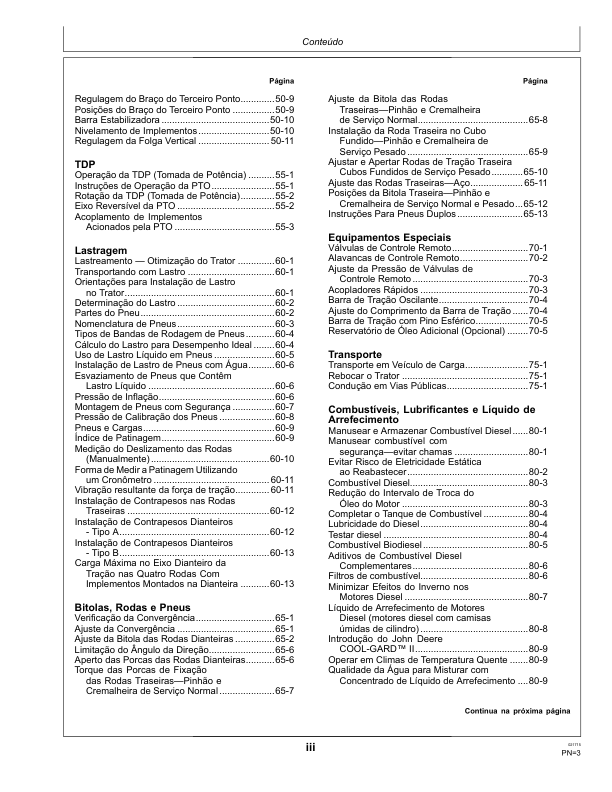 John Deere 6145J 6165J 6180J Tractor Operators Manual OML216075 PT - Image 8