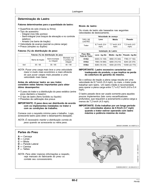 John Deere 6145J 6165J 6180J Tractor Operators Manual OML216075 PT - Image 19