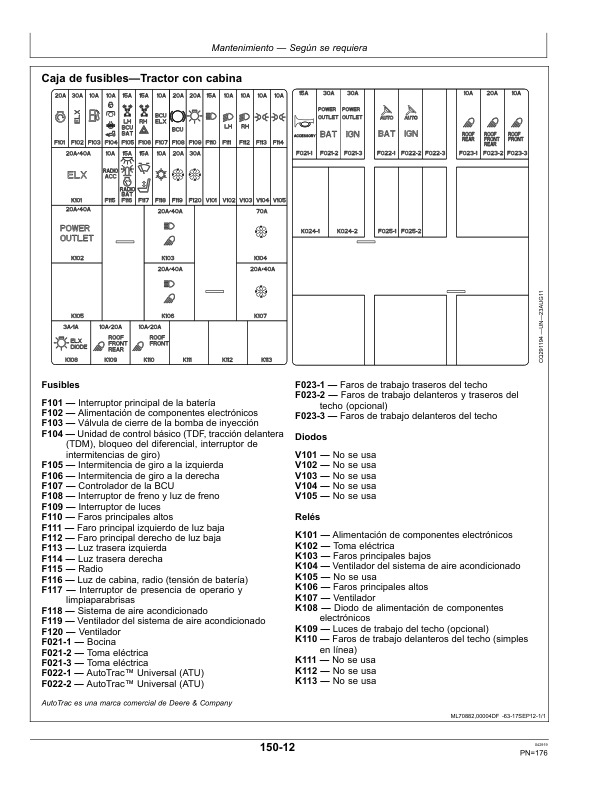 John Deere 6145J 6165J 6180J Tractor Operators Manual OML220993-D9 ES - Image 12