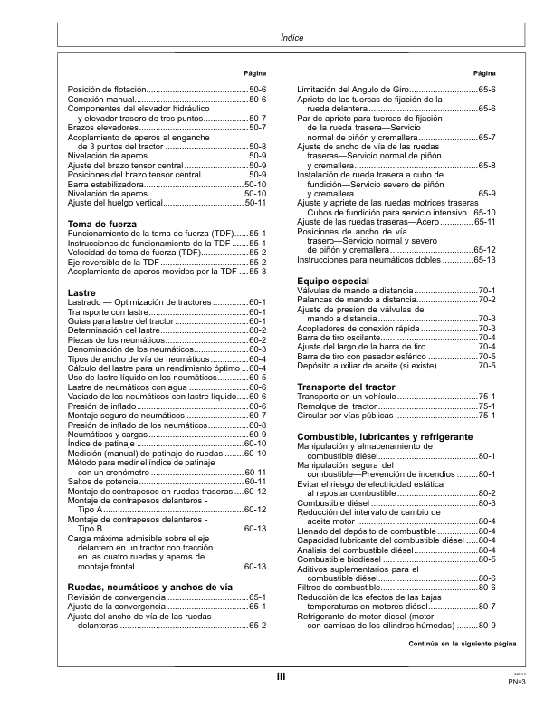 John Deere 6145J 6165J 6180J Tractor Operators Manual OML220993-D9 ES - Image 6