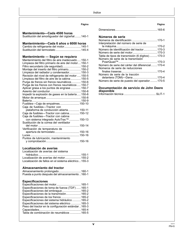John Deere 6145J 6165J 6180J Tractor Operators Manual OML220993-D9 ES - Image 8