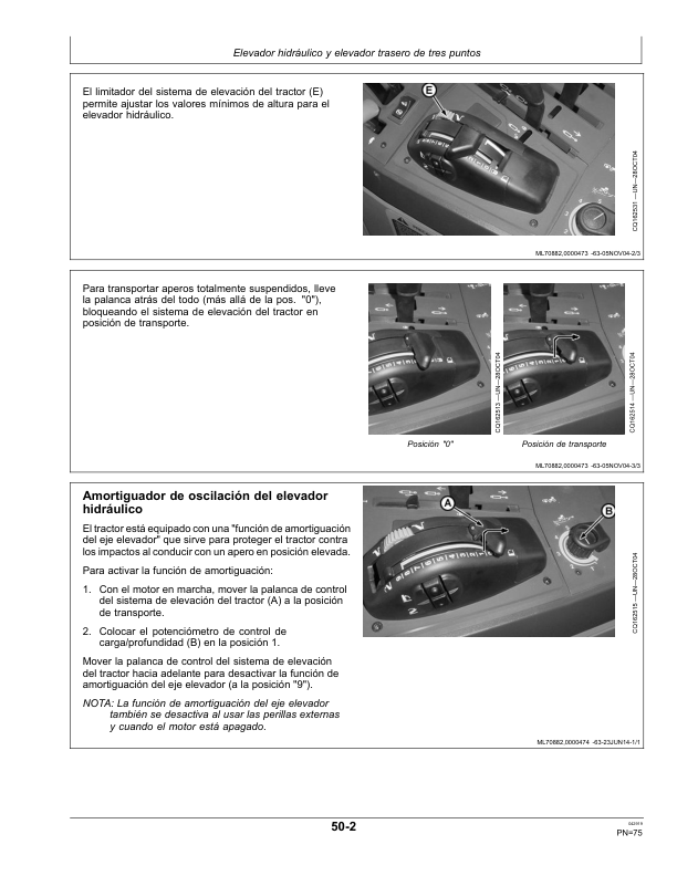 John Deere 6145J 6165J 6180J Tractor Operators Manual OML220993-D9 ES - Image 16