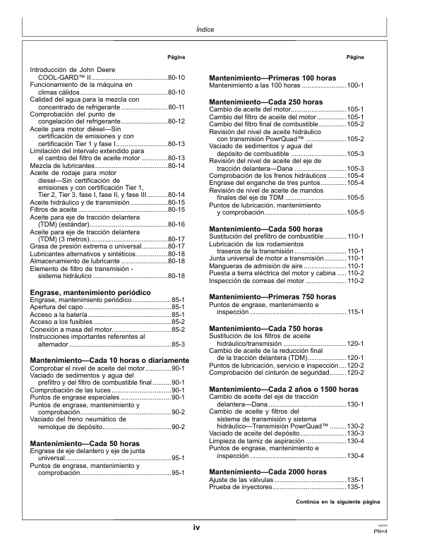 John Deere 6145J 6165J 6180J Tractor Operators Manual OML220993-D9 ES - Image 7