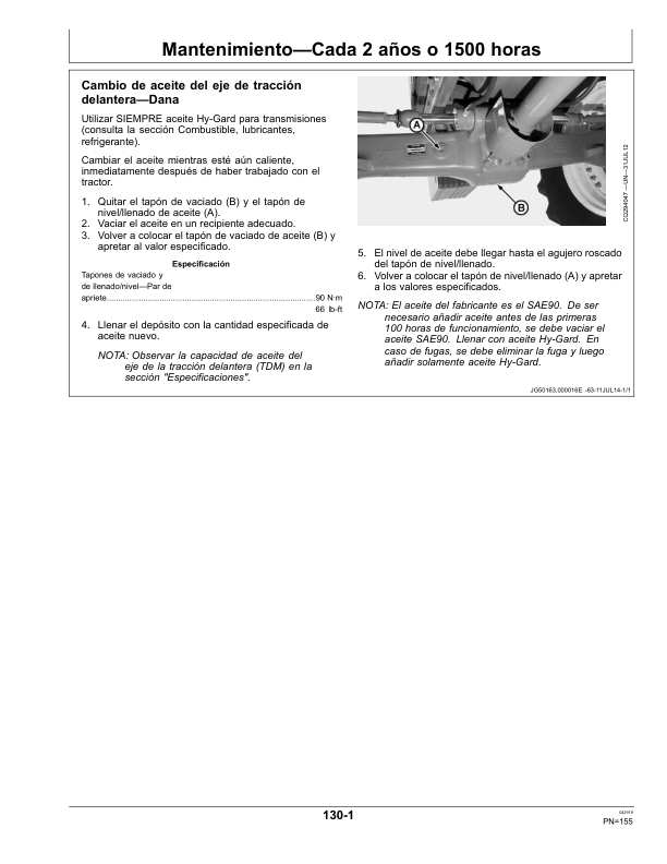 John Deere 6145J 6165J 6180J Tractor Operators Manual OML220993-D9 ES - Image 11