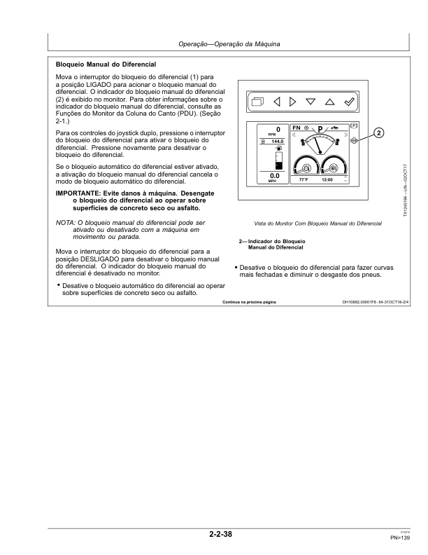 John Deere 620G 620GP 622G 622GP Grader Operators Manual OMT390955X54-A9 PT - Image 10