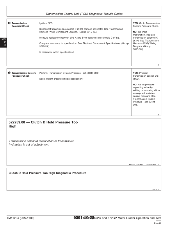 John Deere 670G 670GP 672G 672GP Grader Operation and Test Service Manual TM11204 - Image 10