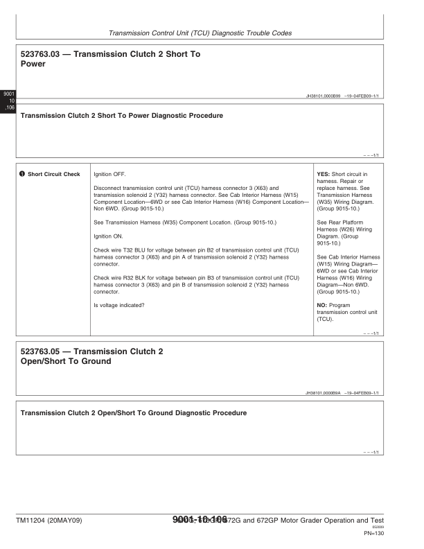 John Deere 670G 670GP 672G 672GP Grader Operation and Test Service Manual TM11204 - Image 7