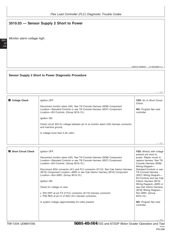 John Deere 670G 670GP 672G 672GP Grader Operation and Test Service Manual TM11204 - Image 8