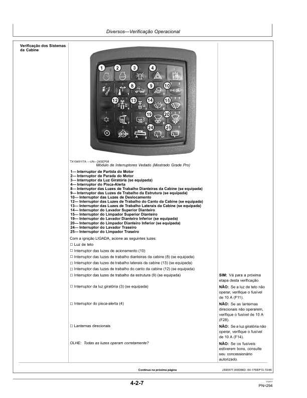 John Deere 670G 670GP 672G 672GP Grader Operators Manual OMT342635-A7 PT - Image 11