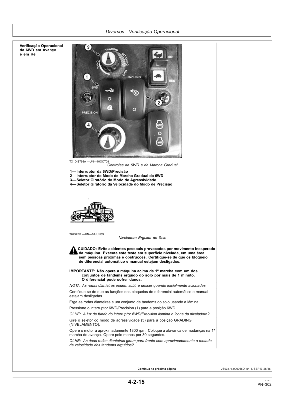 John Deere 670G 670GP 672G 672GP Grader Operators Manual OMT342635-A7 PT - Image 12