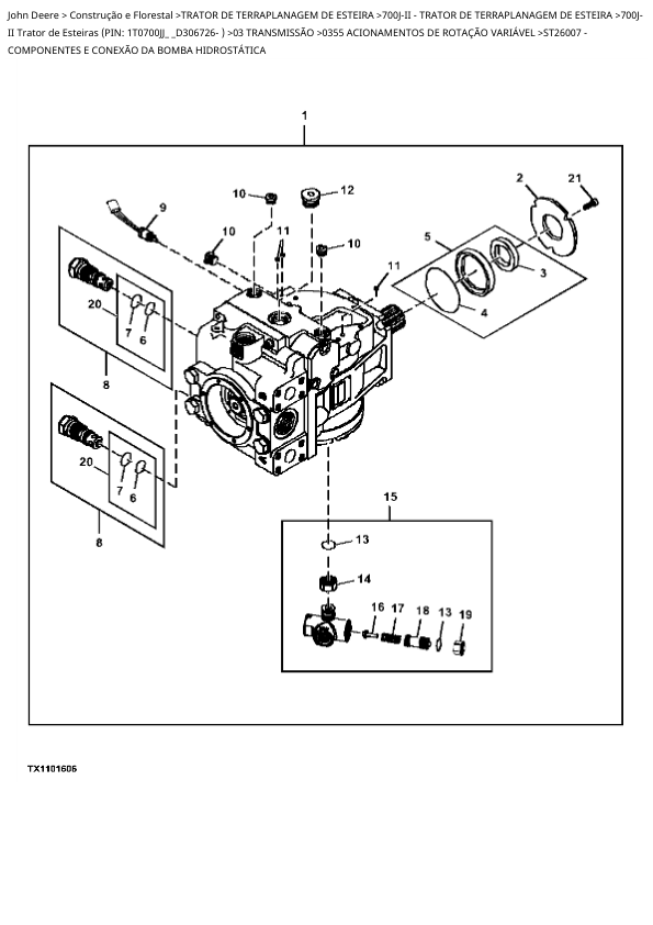 John Deere 700J-II Bulldozer Parts Catalog - Image 8