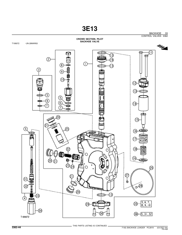 John Deere 710G Backhoe Loader Parts Catalog 2002- PC2819 - Image 13