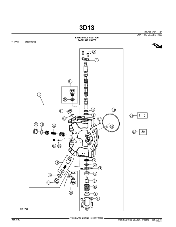 John Deere 710G Backhoe Loader Parts Catalog 2002- PC2819 - Image 12